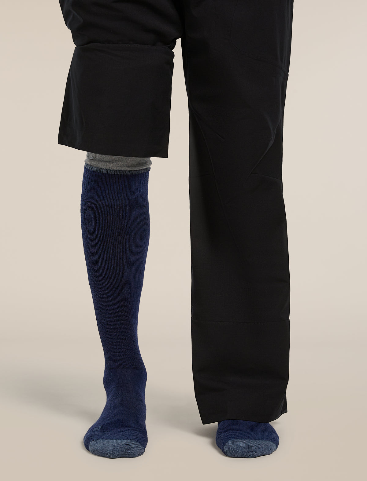 Men's Merino Ski+ Light Over The Calf Socks Royal Navy/Dawn/Midnight Navy - 4