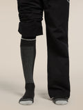 Men's Merino Ski+ Light Over The Calf Socks Black/Ether/Graphite - 4