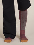 Men's Merino Ski+ Light Over The Calf Socks Java/Trail - 3