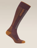 Men's Merino Ski+ Light Over The Calf Socks Java/Trail - 4