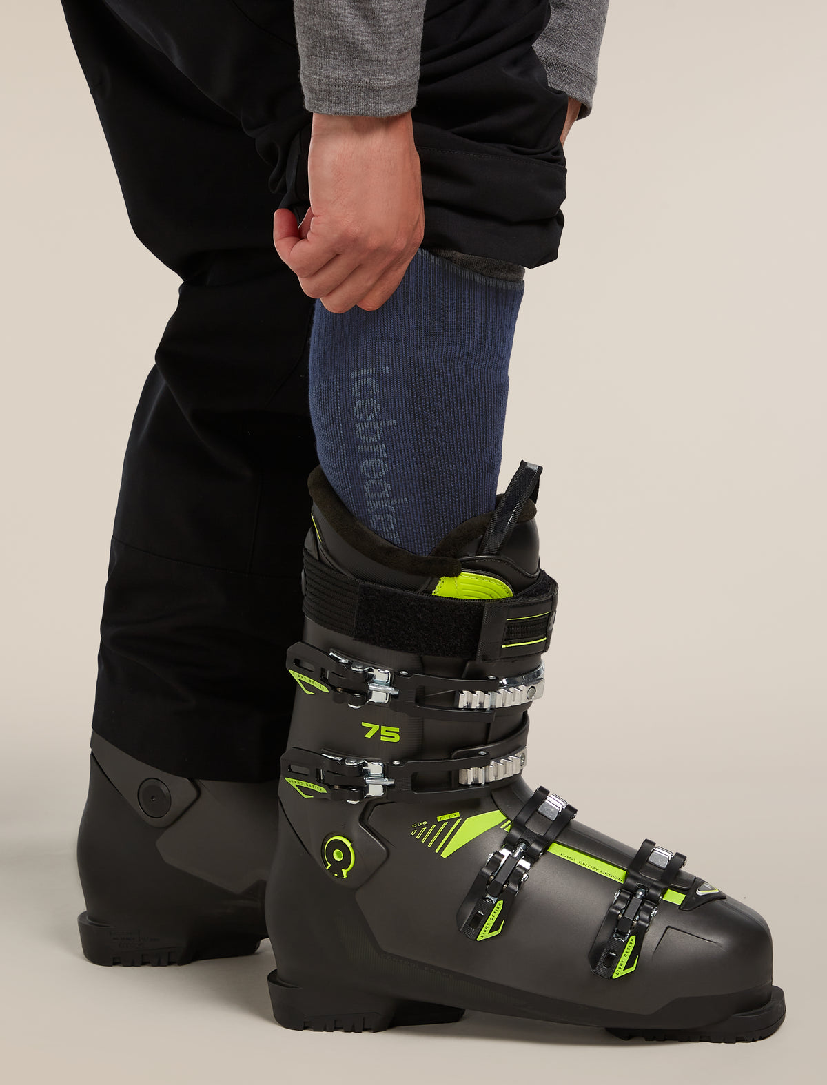 Men's Merino Ski+ Medium Over The Calf Socks Royal Navy/Dawn/Midnight Navy - 3