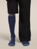 Men's Merino Ski+ Medium Over The Calf Socks Royal Navy/Dawn/Midnight Navy - 4