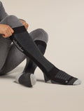 Men's Merino Ski+ Medium Over The Calf Socks Black/Ether/Graphite - 2
