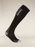 Men's Merino Ski+ Ultralight Over The Calf Socks Black/Ether - 5