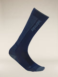 Men's Merino Ski+ Ultralight Over The Calf Socks Royal Navy/Dawn - 4