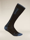 Women's Merino Ski+ Ultralight Over The Calf Socks Black/Dawn - 5