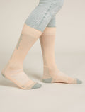 Women's Merino Ski+ Ultralight Over The Calf Socks Sunstone/Moss - 2
