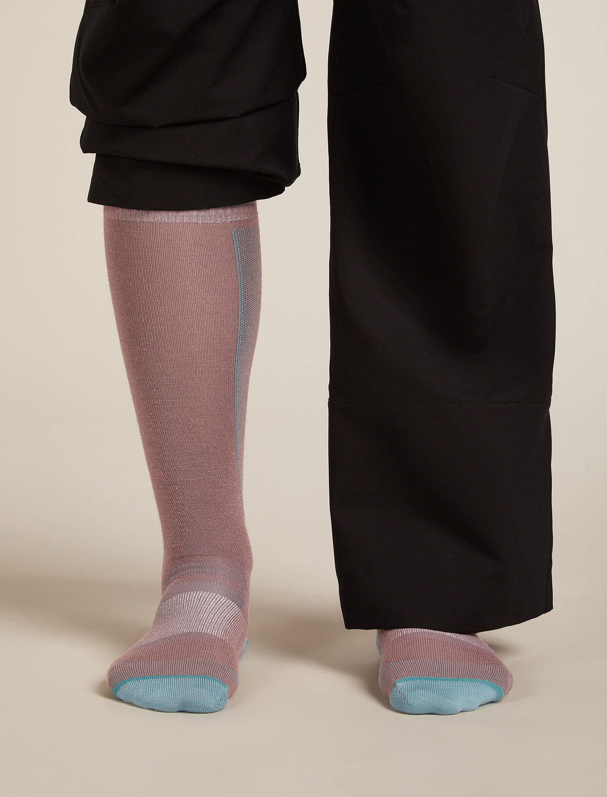 Women's Merino Ski+ Ultralight Over The Calf Socks Summit/Hydro - 3