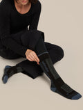Women's Merino Ski+ Medium Over The Calf Socks Black/Dawn - 2