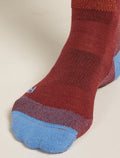 Women's Merino Ski+ Medium Over The Calf Socks Port/Baja - 3