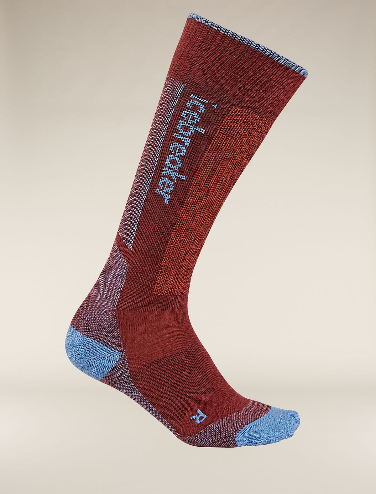 Women's Merino Ski+ Medium Over The Calf Socks Port/Baja - 4