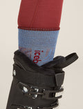 Women's Merino Blend Ski+ Medium Over The Calf Socks Mountain Contour Baja - 1