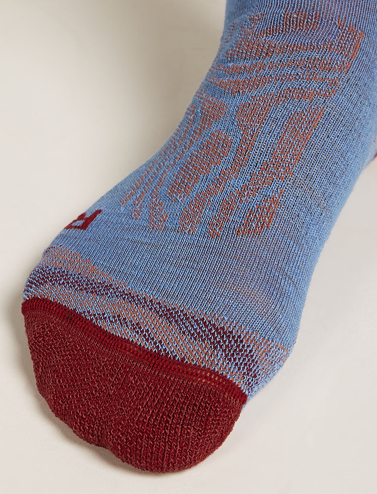 Women's Merino Blend Ski+ Medium Over The Calf Socks Mountain Contour Baja - 3