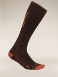 Women's Merino Blend Ski+ Medium Over The Calf Socks Mountain Contour Bittersweet - 4
