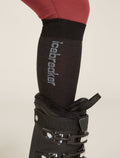 Women's Merino Snow Liner Over The Calf Socks Black/Ether - 1