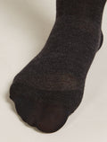 Women's Merino Snow Liner Over The Calf Socks Black/Ether - 3