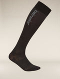 Women's Merino Snow Liner Over The Calf Socks Black/Ether - 4
