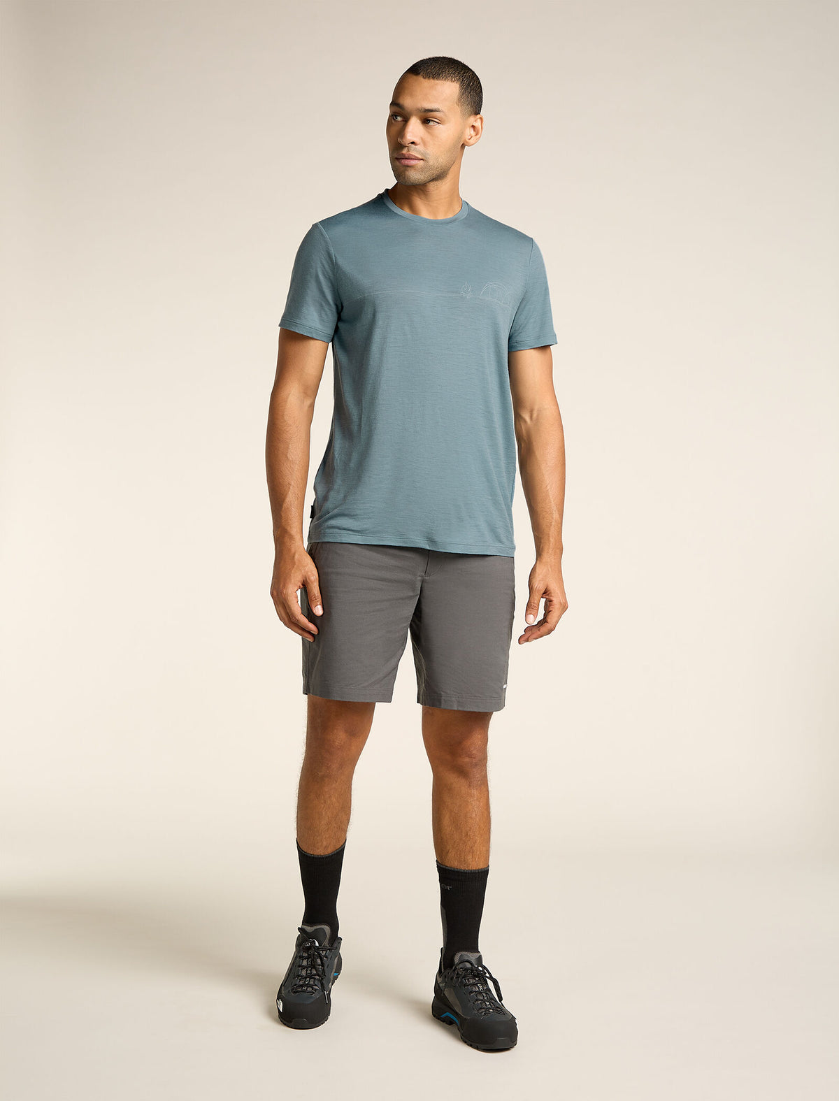 Men's Merino 150 Tech Lite Short Sleeve T-Shirt Single Line Camp Port - 3