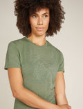 Women's Merino 150 Tech Lite Short Sleeve T-Shirt Winter Floral Oil/Black/Silver - 5