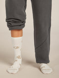 Women's Merino Lifestyle Ultralight Crew Socks Camp Essential Ecru Hthr/Sand - 3