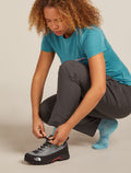 Women's Merino Lifestyle Ultralight Crew Socks Camp Essential Hydro/Topaz - 1