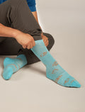 Men's Merino Lifestyle Ultralight Crew Socks Camp Essentials Hydro/Trail - 2
