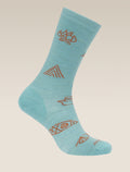 Men's Merino Lifestyle Ultralight Crew Socks Camp Essentials Hydro/Trail - 4