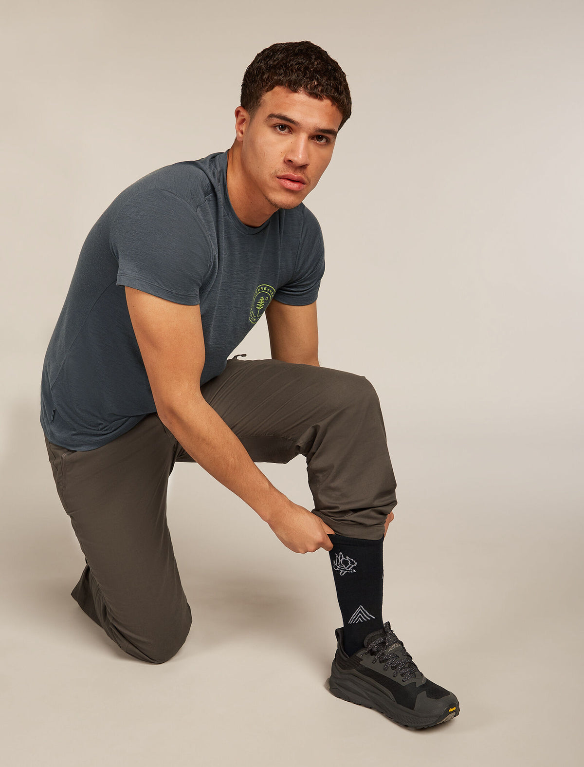 Chaussettes Vie quotidienne Lifestyle Ultralight en mérinos, Camp Essentials Homme Black/Alloy - 1