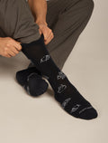 Chaussettes Vie quotidienne Lifestyle Ultralight en mérinos, Camp Essentials Homme Black/Alloy - 2