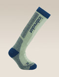 Kids’ Merino Ski+ Medium Over The Calf Socks Seaglass/Atlantis - 1