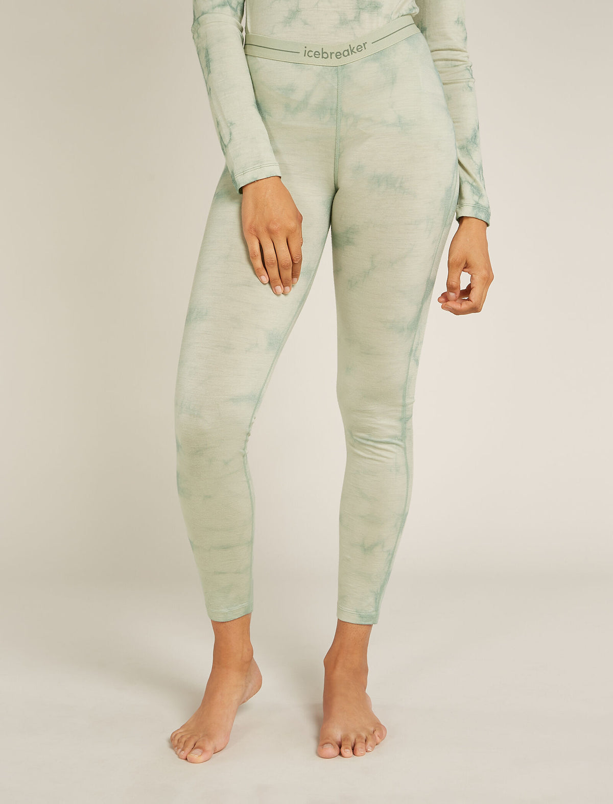Women's Merino 200 Oasis Thermal Leggings Cloud Dye Ashen - 1