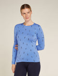 Women's Merino 200 Oasis Long Sleeve Crewe Thermal Top Snow Day Baja - 1