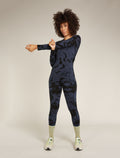 Women's Merino 200 Oasis Long Sleeve Crewe Thermal Top Cloud Dye Graphite/Black - 3