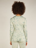 Women's Merino 200 Oasis Long Sleeve Crewe Thermal Top Cloud Dye Ashen - 2