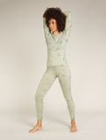 Women's Merino 200 Oasis Long Sleeve Crewe Thermal Top Cloud Dye Ashen - 3