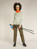 Women's Merino 200 Oasis Long Sleeve Crewe Thermal Top Cloud Dye Ashen - 4