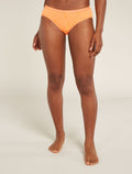 Culotte taille basse 150 Siren en mérinos, Snow Day Femme Feldspar - 1