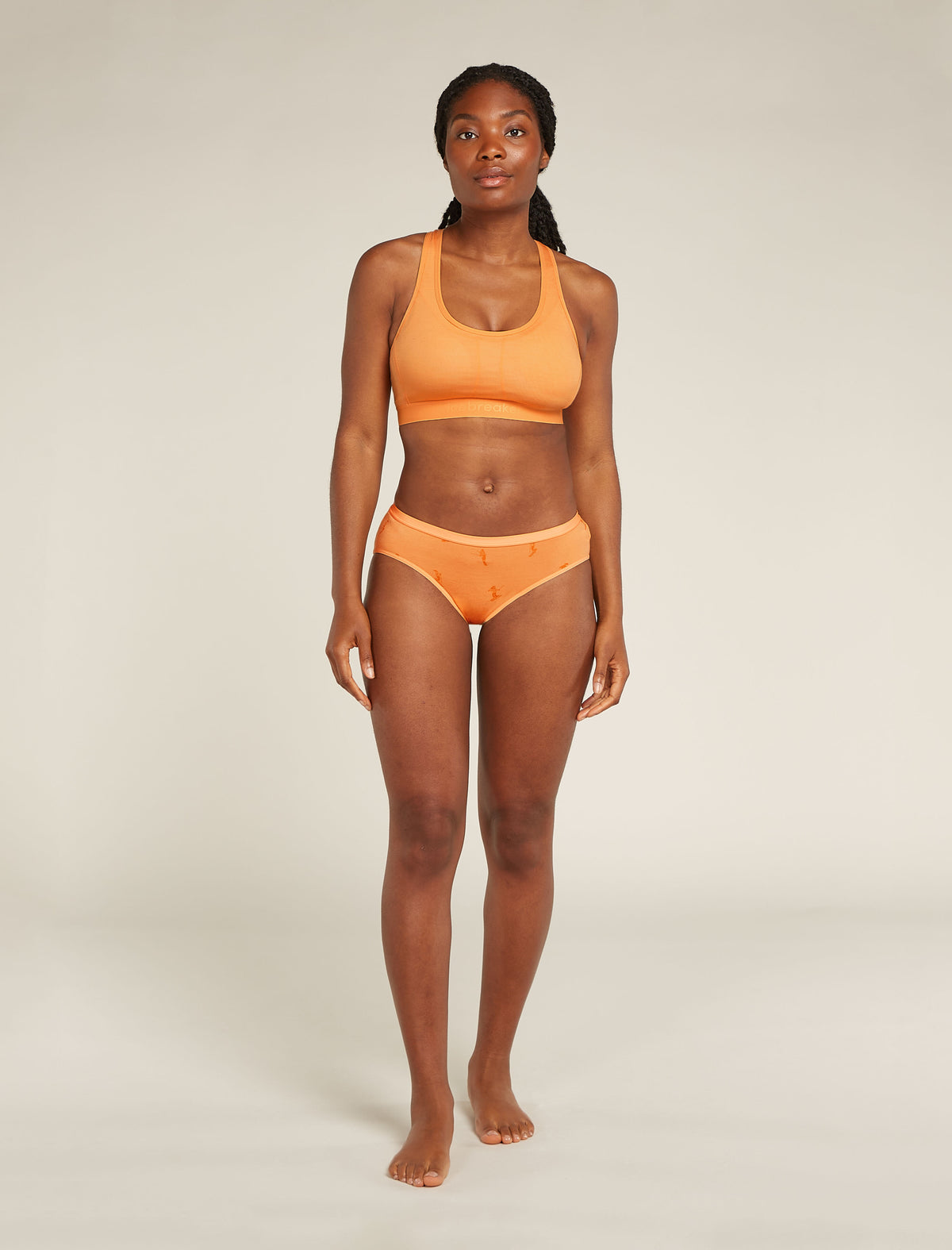 Culotte taille basse 150 Siren en mérinos, Snow Day Femme Feldspar - 3