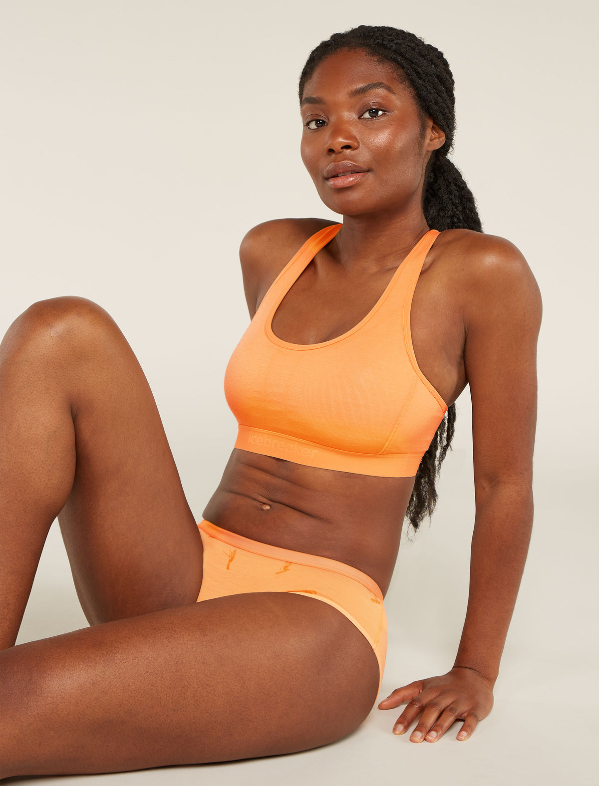 Culotte taille basse 150 Siren en mérinos, Snow Day Femme Feldspar - 5