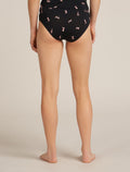 Women's Merino 150 Siren Hipkini Snow Day Black/Acid Pink - 2