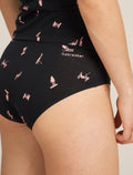 Women's Merino 150 Siren Hipkini Snow Day Black/Acid Pink - 7