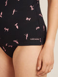Women's Merino 150 Siren Tank Snow Day Black/Acid Pink - 7