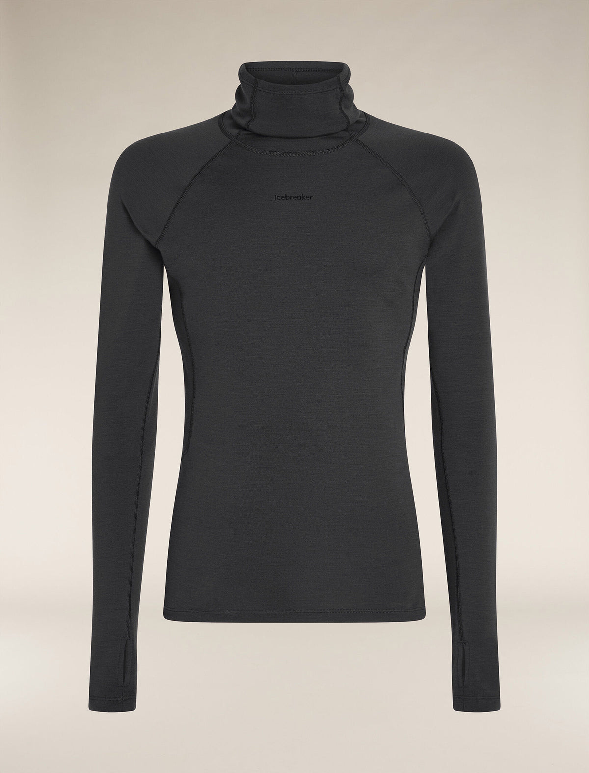 Col roulé isotherme à manches longues Polar MerinoFine™ 300 Men's Black - 1