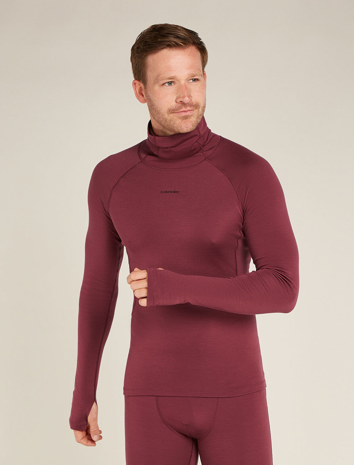 Men's 300 MerinoFine™ Polar Long Sleeve Roll Neck Thermal Top Port - 1