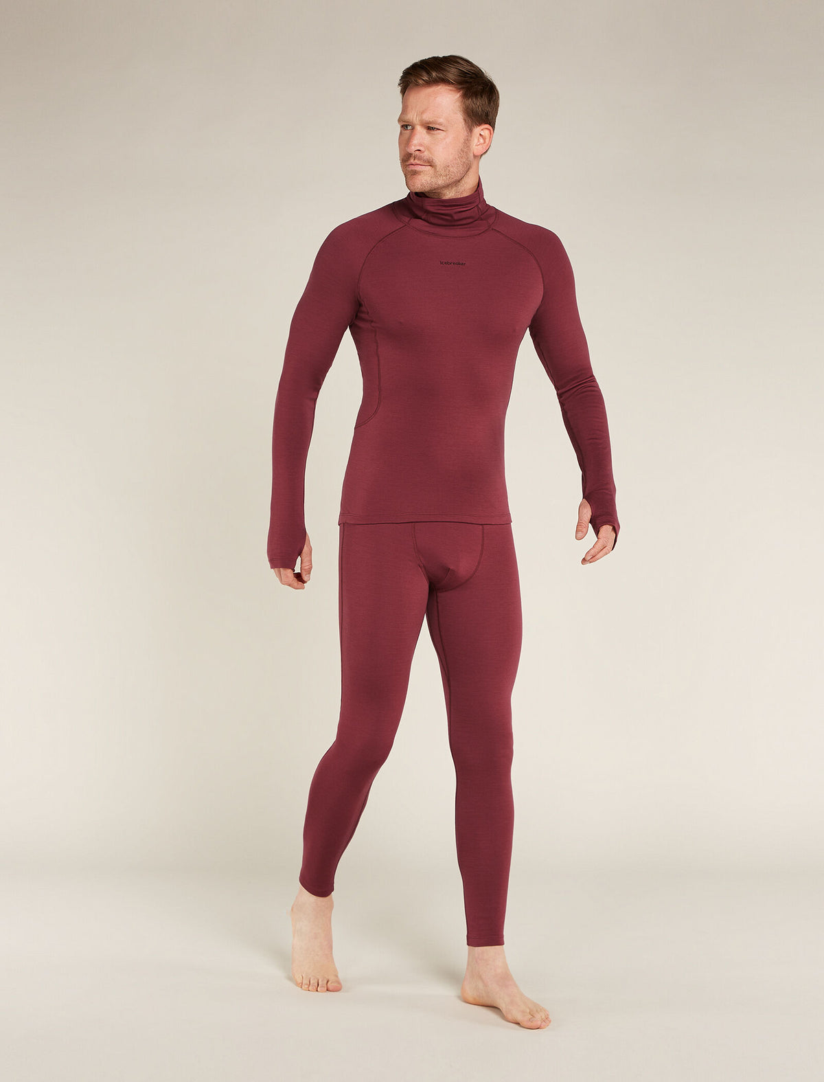 Men's 300 MerinoFine™ Polar Long Sleeve Roll Neck Thermal Top Port - 3