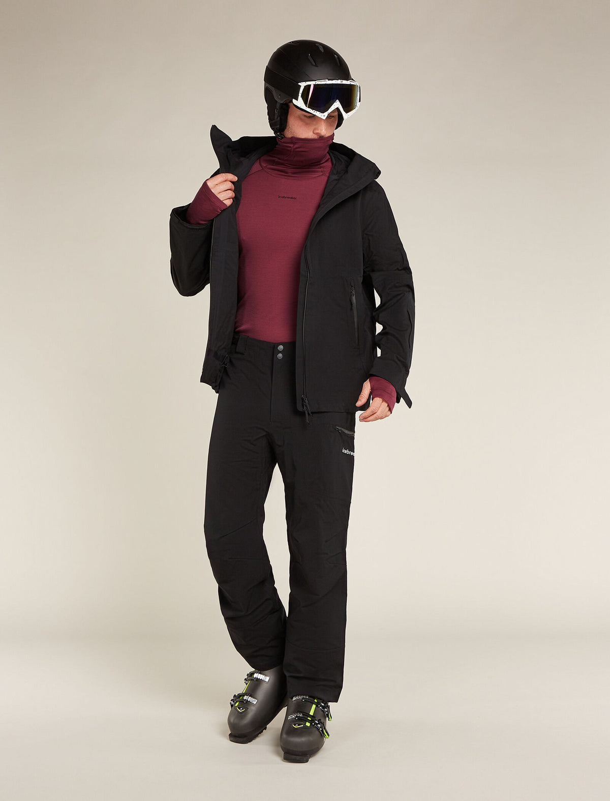 Men's 300 MerinoFine™ Polar Long Sleeve Roll Neck Thermal Top Port - 4