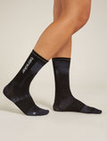 Women's Merino Blend Run+ Ultralight Crew Socks Cloud Dye Graphite/Black - 2
