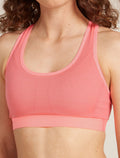 Women's Merino Blend 125 ZoneKnit™ Racerback Bra Acid pink - 7