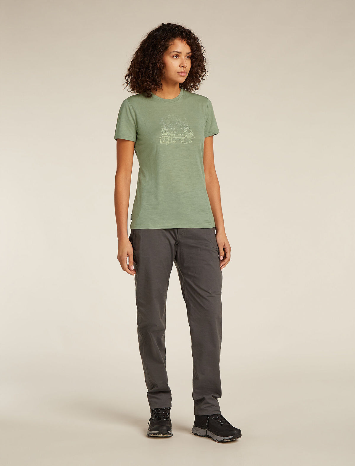 Women's Merino 150 Tech Lite III T-Shirt Van Camp Oil/Black/Silver - 3