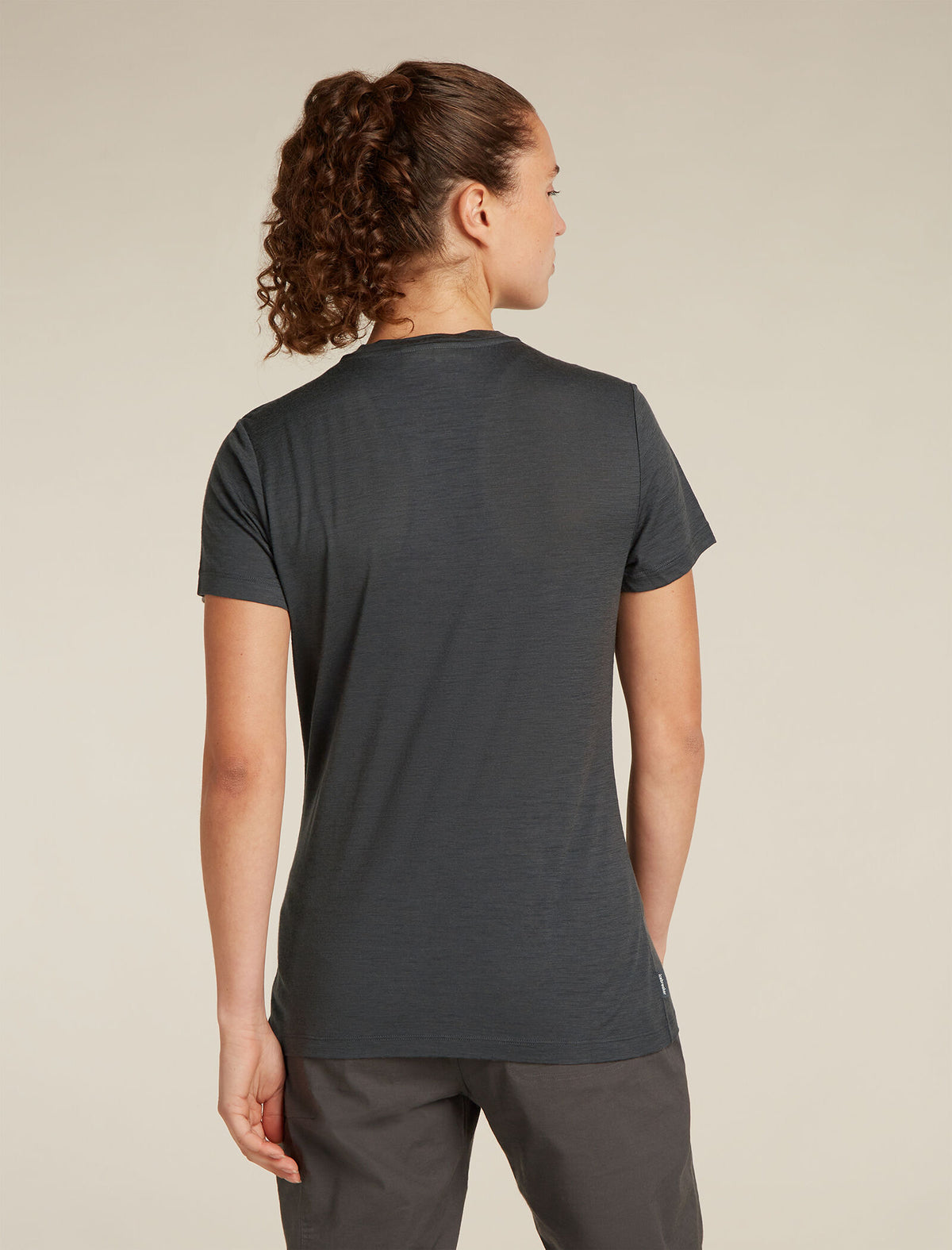 Women's Merino 150 Tech Lite Short Sleeve T-Shirt Sunrise Summit Obsidian - 2